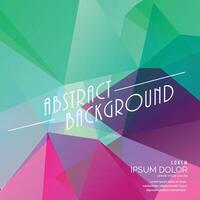 colorful abstract polygonal triangle background vector