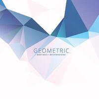 blue low poly background vector