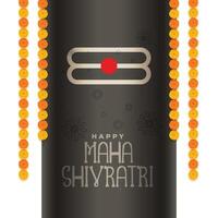 festival background of maha shivratri event vector