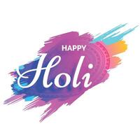 creative holi design with colors splash vector