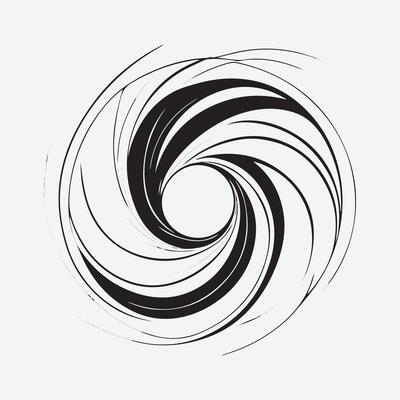 outline art Asymmetrical abstract shape