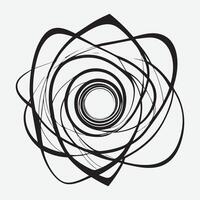 outline art Asymmetrical abstract shape vector
