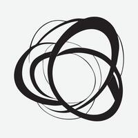 outline art Asymmetrical abstract shape vector