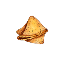 Vermögen Plätzchen Aquarell malen. Chinesisch Urlaub Kekse. Chinesisch Neu Jahr. Wahrsagen Kekse mit Vermögen erzählen. isoliert. gezeichnet durch Hand png