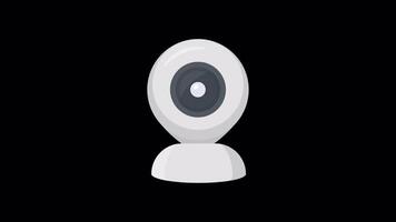 geanimeerd web camera met alpha video