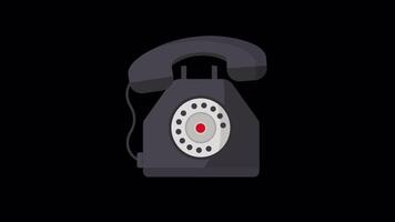 Animated Telephone With Alpha video