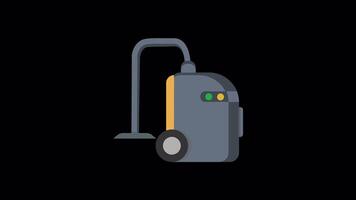 Animated Vaccum Cleaner With Alpha video