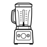 Sleek outline icon of a blender in , perfect for kitchen appliance designs. vector