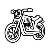 elegante contorno icono de un bicicleta en , Perfecto para temática ciclista diseños vector