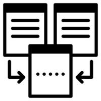 Merge icon for web, app, infographic, etc vector