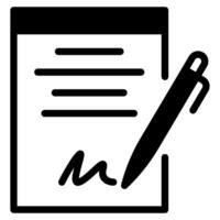 Contract icon for web, app, infographic, etc vector