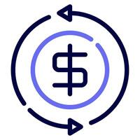 Exchange icon for web, app, infographic, etc vector
