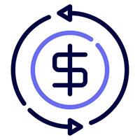 Exchange icon for web, app, infographic, etc vector