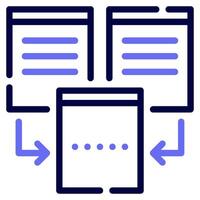 Merge icon for web, app, infographic, etc vector