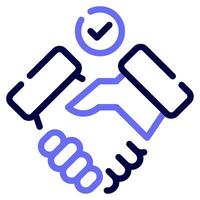 Agreement icon for web, app, infographic, etc vector