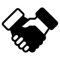 Handshake icon for web, app, infographic, etc vector