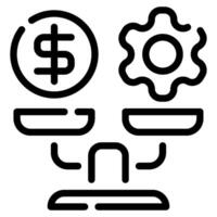 Leverage icon for web, app, infographic, etc vector