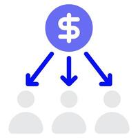 Profit Share icon for web, app, infographic, etc vector
