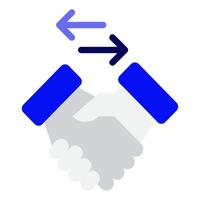 Negotiate icon for web, app, infographic, etc vector