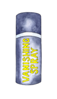 Watercolor illustration of vanishing spray for football. Spray with which the referee marks the point for breaking through the standard position and the place for building the wall. Judge attributes. png