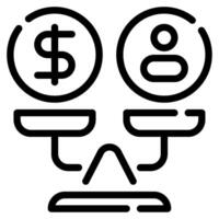 Equity icon for web, app, infographic, etc vector