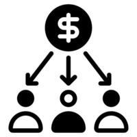 Profit Share icon for web, app, infographic, etc vector