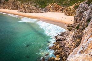 Praia do Beliche - beautiful coast and beach of Algarve, Portugal photo