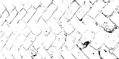 un conjunto de cuatro diferente texturas de ladrillo muro, un negro y blanco dibujo de un ladrillo muro, un negro y blanco dibujo de un estampado muro, grunge textura vector