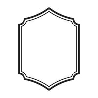 vintage label frame line. vector