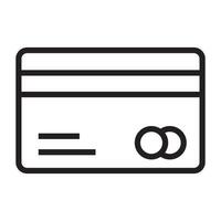 Credit Card line icon vector