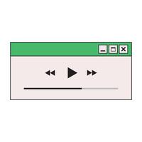 computer interface. Vintage browser and dialog window. vector