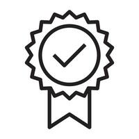 guarantee line icon vector