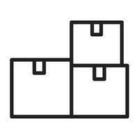 box line icon vector