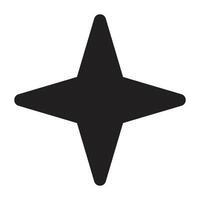 Sparkle Star Icon. vector