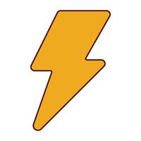 lightning y2k elements vector