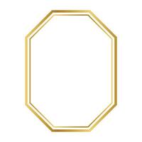 vintage label gold frame line. vector