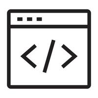 Code Programming icon vector