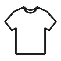 t-shirt line icon vector