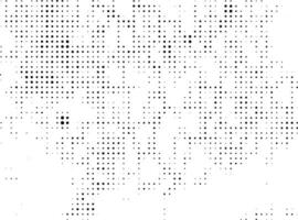 un negro y blanco trama de semitonos grunge efecto con un lote de puntos, un negro y blanco trama de semitonos punto patrón, trama de semitonos punto conjunto modelo antecedentes ilustración, vector