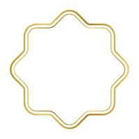 vintage label gold frame line. vector