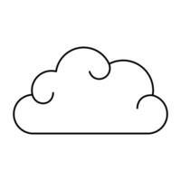 cloud y2k element line icon. vector