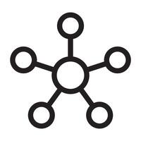 Algorithm line icon vector