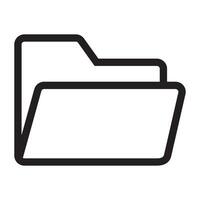 Folder line icon. vector