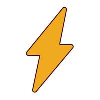 lightning y2k elements vector