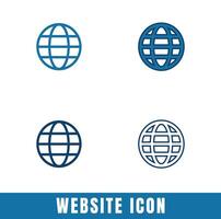 Simple Website icons in different designs set vector