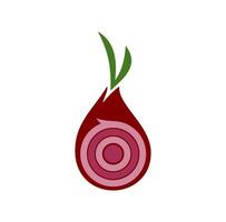 Onion Logo Design Illustration vector