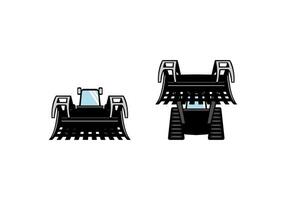 Skid Steer Grapple Design Illustration vector