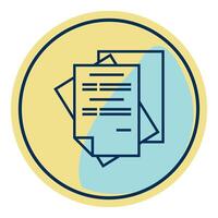 paper stack icon transparent background vector