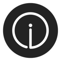 information sign, simple icon quality interface vector