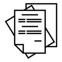 paper stack icon transparent background vector